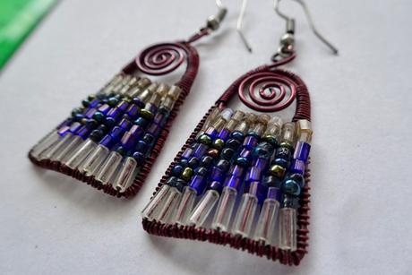 Náušnice fialové, 