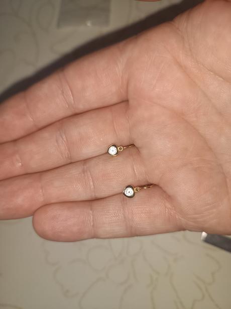 Zlaté detské nausnice,