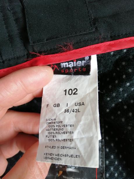 Lyziarske nohavice, 52