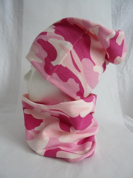 Maskáčová čiapka a šál, 50 - 158