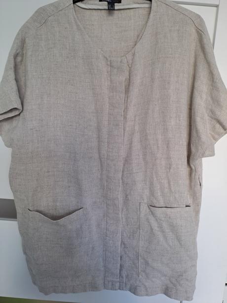 Ľanový kardigan, mango,l