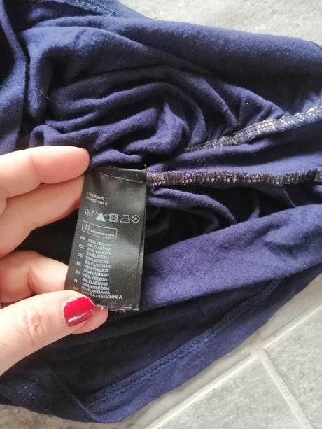 Tmavomodré šaty z viskóz. úpletu,v158-164,xs-s, h&m,158