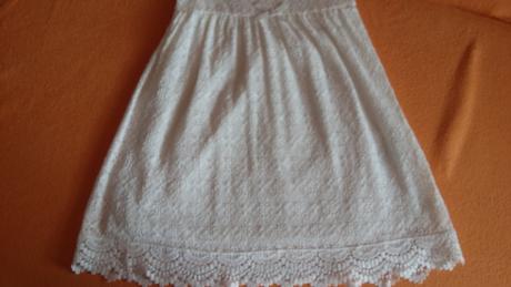 Biele šaty, h&m,122