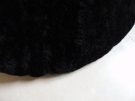 Kožušinová bareta strihaný baran, l