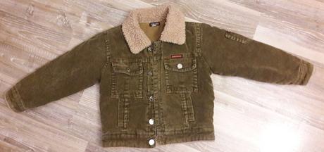 Menčestrová bundička darujem k nákupu, 98