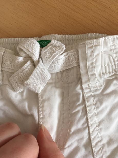 Biele letne nohavice benetton, benetton,98