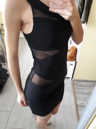 Krásne čierne mini šaty, tally weijl,xs