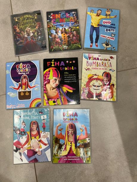 8 dvd fíha tralala,miro jaroš,spievankovo, 