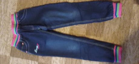 Dievčenské oteplene nohavice, 128