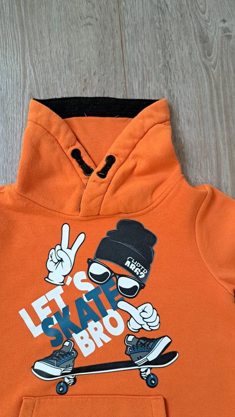 Oranžová mikina, takko,128