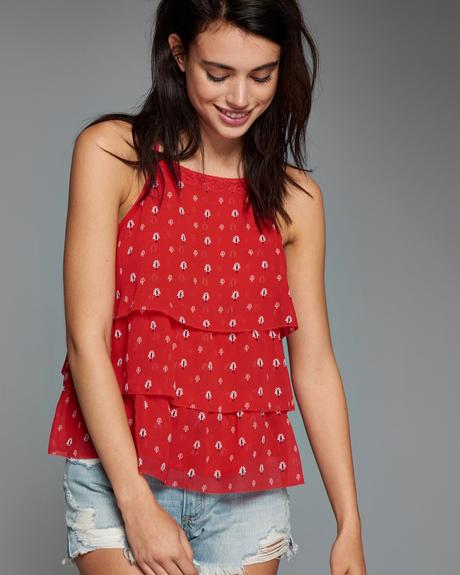 Bluzka s volanikmi abercrombie&fitch vel.s a m, abercrombie&fitch,m / s