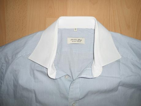 Panska kosela - jemny bl.modry pasik, l