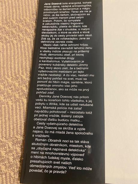 Detektívka obratník noci autor gruber michael,