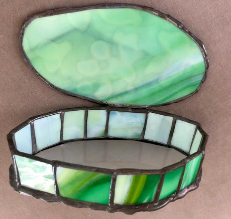 Vitrážová šperkovnica,