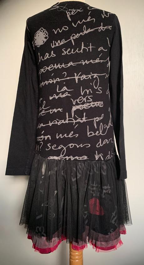 Desigual čierne šaty s tutu sukničkou, desigual,152