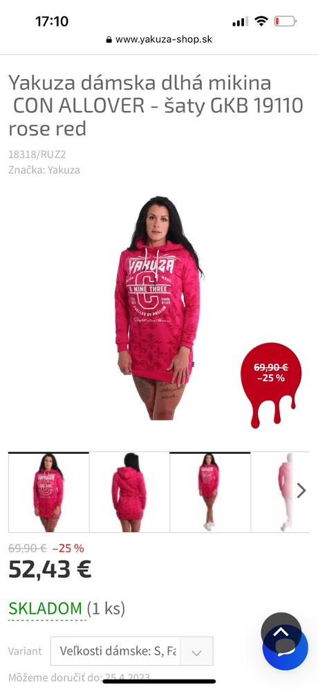 Predĺžená malo nosena mikina, xs