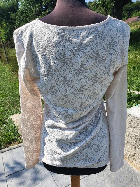 Čipkované tričko, marks & spencer,l