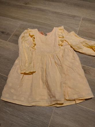 Maderové vyšívané šaty lososové, reserved,92