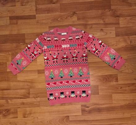 Vianočné pletené šaty, 104