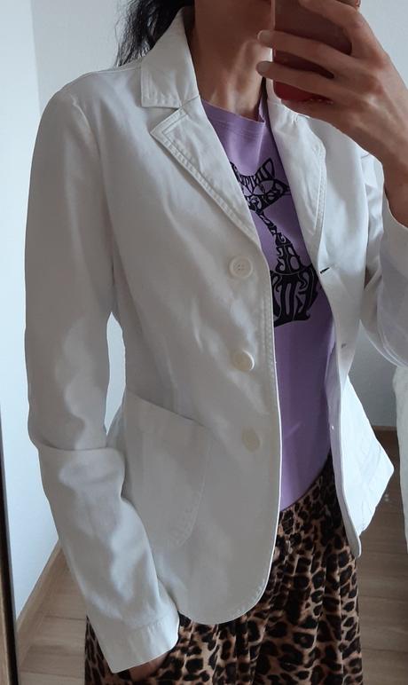 Biele sako, benetton,s