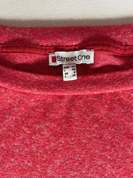 Street one červená mikina vel.xs-s, street one,s / xs