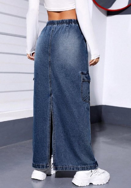 Maxi riflová sukňa, 40 / 42 / l