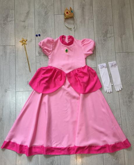 Kostym princezná peach super mario 10-12 rokov,