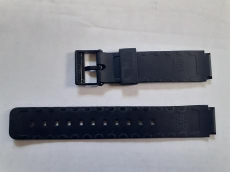 Gumený čierny náramok na hodinky casio, casio