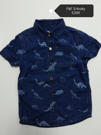 Košeľa s dinosaurami, f&f,104