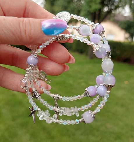 Náramok z polohdrahokamov pre ryby, váhy, vodnár, 