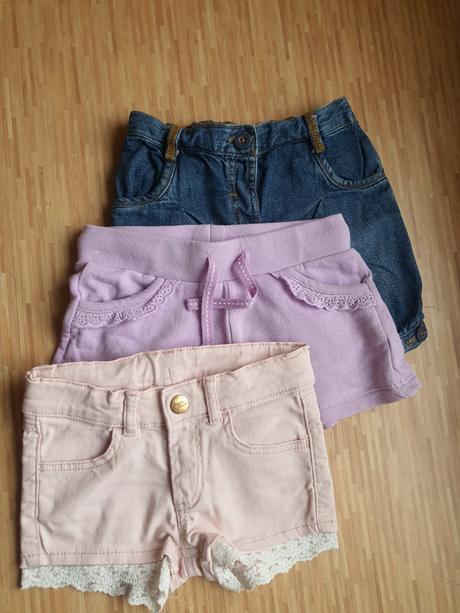 Riflove kratasky s cipkou, h&m,98