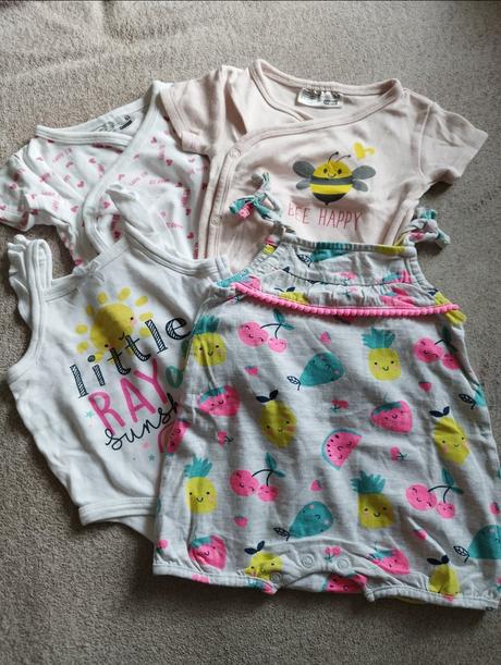 Letný set body a overalu, baby,62