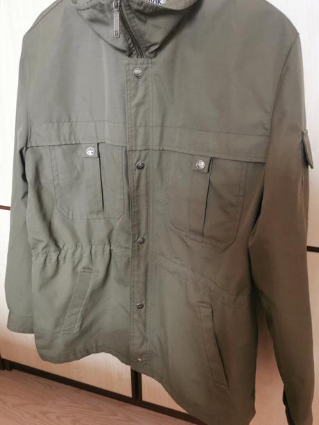 Parka / tmavozelená pánska bunda, m