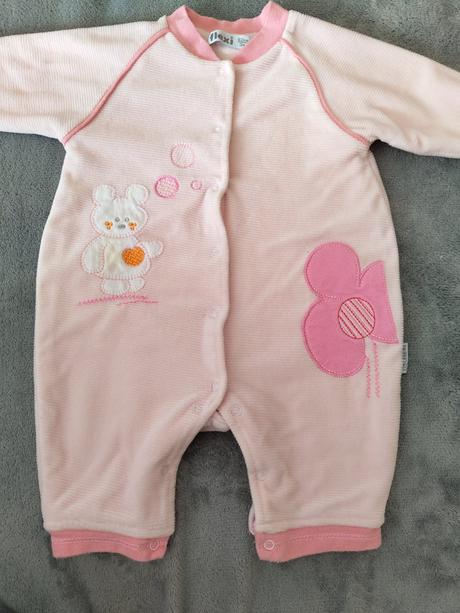 Ružový overal s kvetom, flexi,62