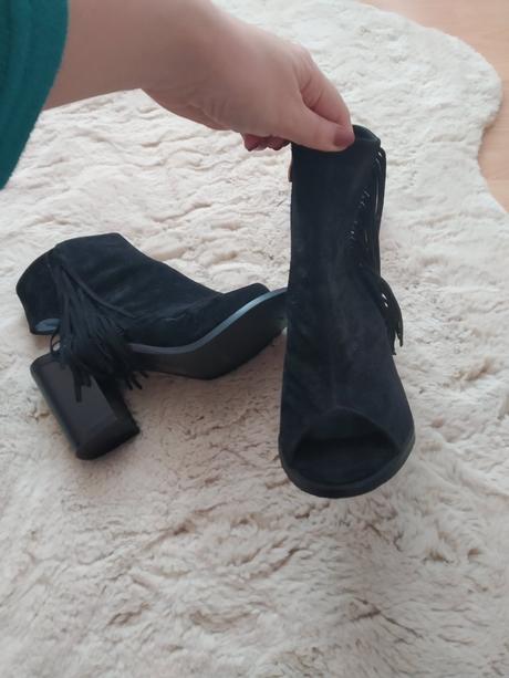 Damske kotníkové sandále na podpätku, 39