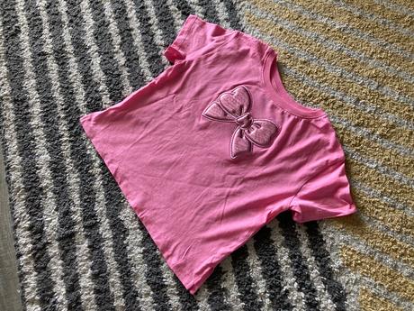 Tričko s mašlou 110/116, h&m,110