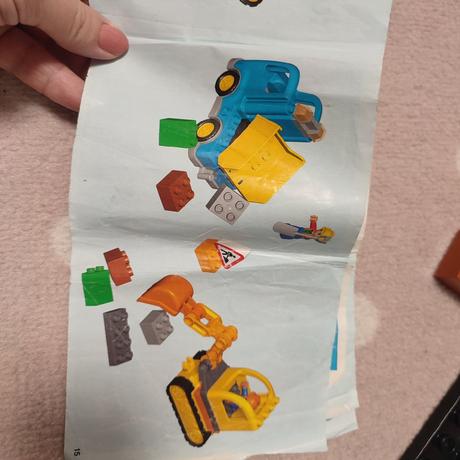 Lego duplo farma, veterinár, dom, stavebné stroje, 