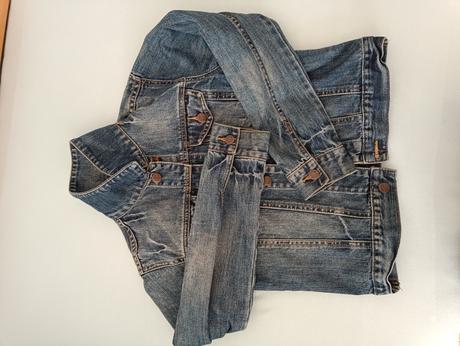 Rifľová bundička, h&m,152