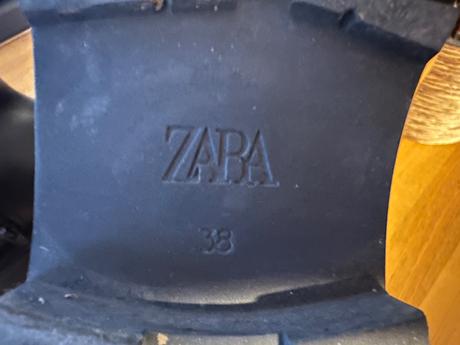 Kožené kotnikove čižmy zara, zara,38