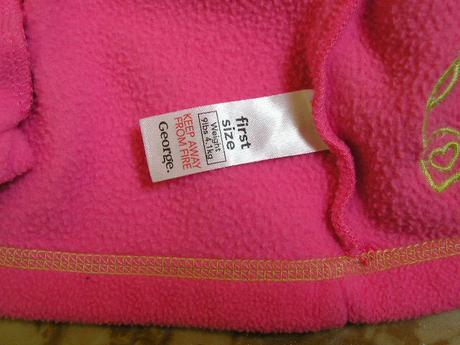 Flísová mikinka pre princeznú 0-3m, george,62