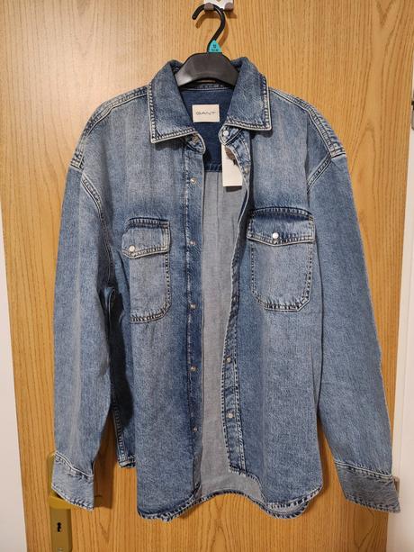 Gant rifľová košeľa oversize fit s, gant,s