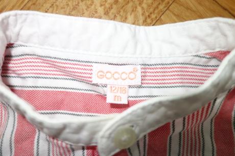 Pásikavá košeľa 12/18m, 86