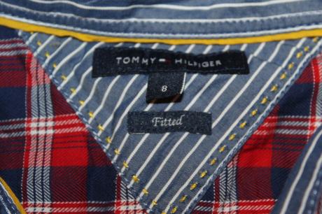 Dámska károvaná košeľa tommy hilfiger v. 36, tommy hilfiger,36