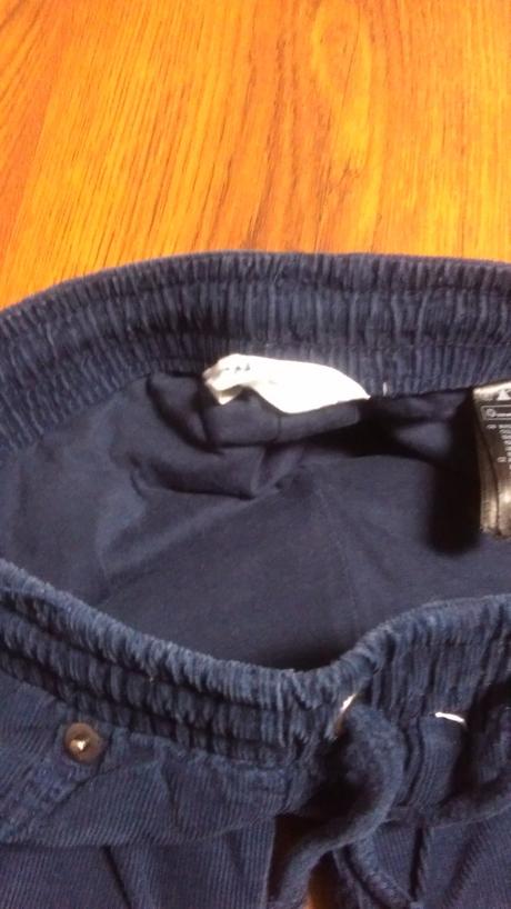 Podšité menčestráky so záplatami, h&m,116