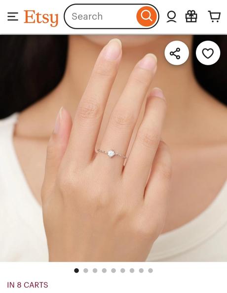 Strieborný retiazkový prsteň,