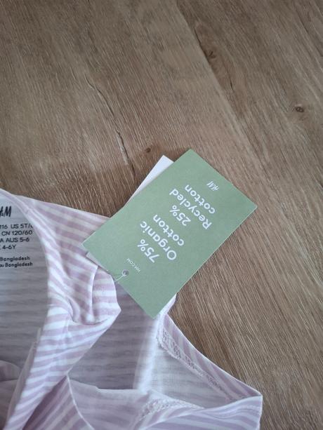 Bavlnené šaty, h&m,116