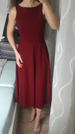 Spoločenské šaty midi, s