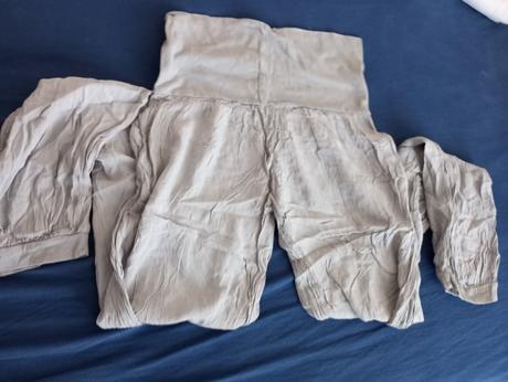 Šedé voľné nohavice havice, l