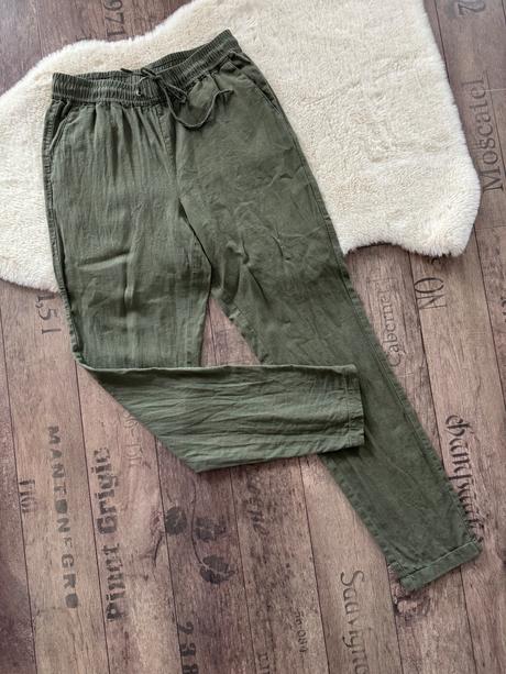 Nohavice s prímesou ľanu, xs