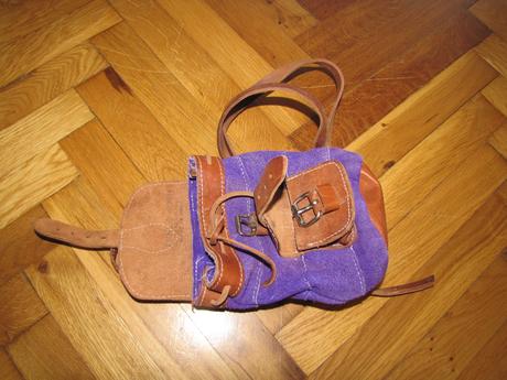 Kožený mini ruksak, 